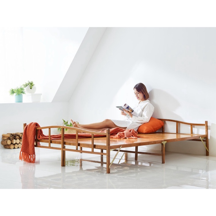 Giường Tre Gấp Gọn Cao Cấp, Giường Xếp Nghỉ Trưa Thư Giãn Văn Phòng Kích thước 80*197cm .