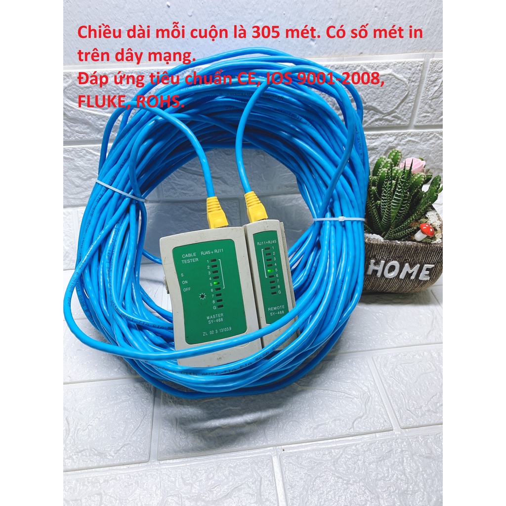 Dây mạng CAT6 dây mạng bấm sẵn 2 đầu dài 10M 15M 20M 25M 30M 35M 40M 45M 50M [ ANSMART ]