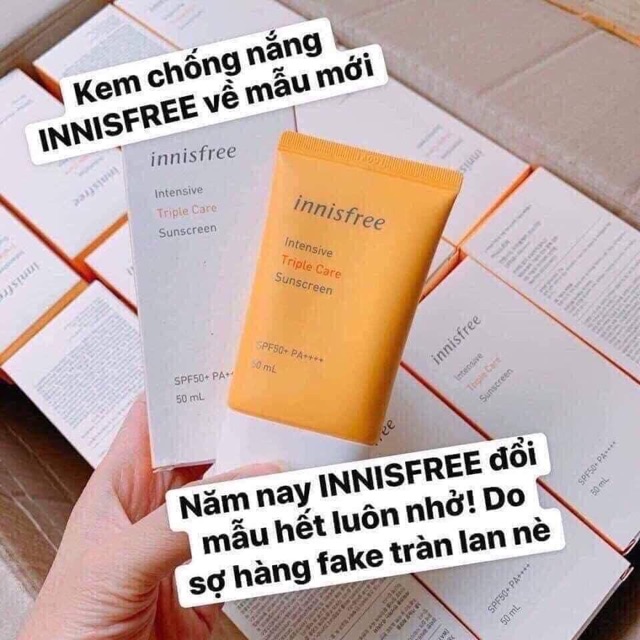 Kem Chống Nắng INNISFREE Long lasting.triple care