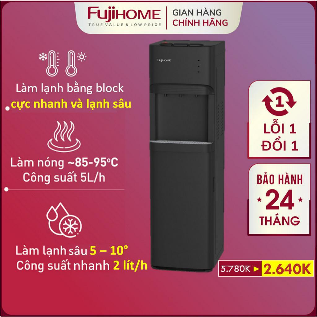 Cây nước nóng lạnh cao cấp FUJIHOME WD606C, bình lọc máy lọc nước nóng lạnh mini uống an toàn công nghệ Nhật Bản