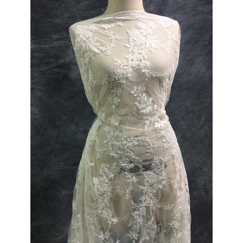 Ren mảng thời trang cao cấp RMGL71205-2 khổ 1,5m dùng may váy đầm thời trang, váy cưới, làm đồ decor trang trí, đồ lót