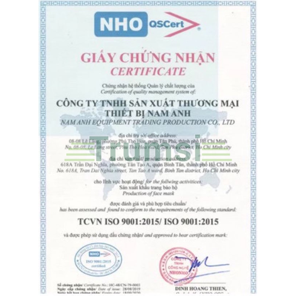 Khẩu Trang Y Tế Famapro VN95 Nam Anh Chính Hãng 4 Lớp Kháng Khuẩn Cao Cấp Hộp 10 Cái