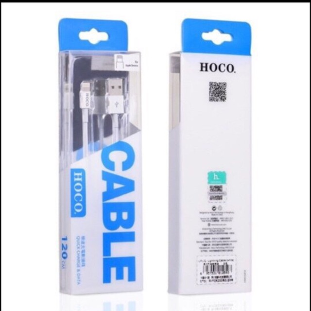 Cáp sạc HOCO 120cm iphone, samsung,oppo - Hàng chính hãng