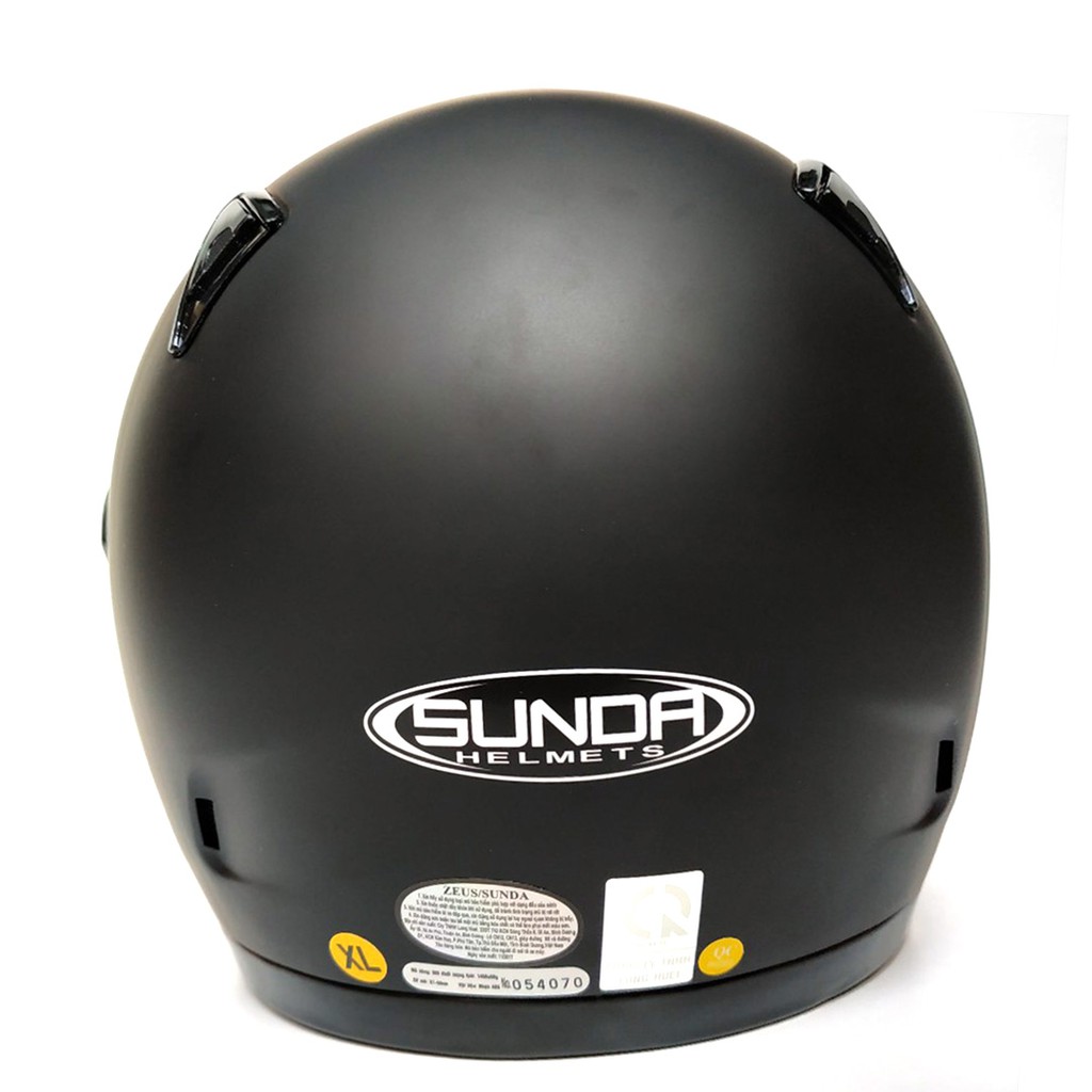 Hàng chính hãng - Mũ bảo hiểm SUNDA 803 ( đen nhám)