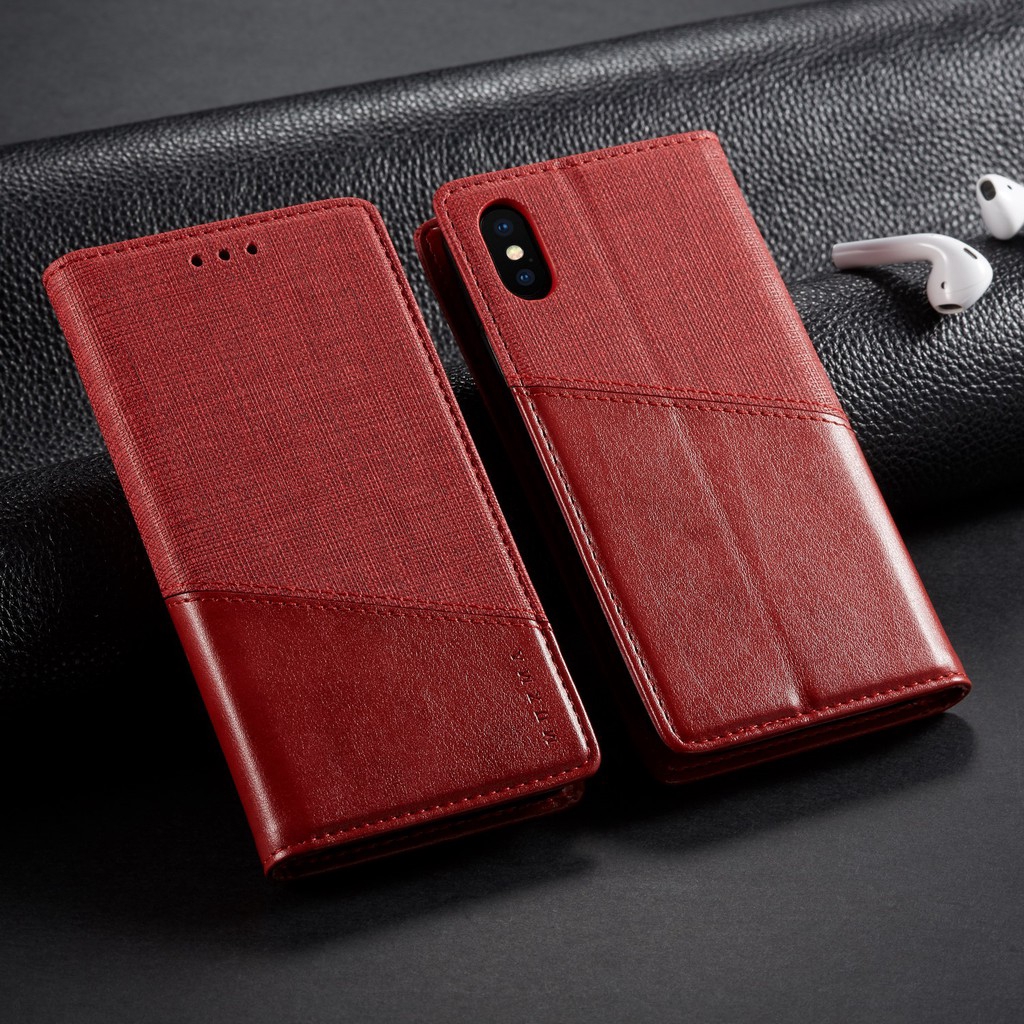 Bao da PU kiểu ví dạng gập có nam châm kèm đế đứng thông minh cho Google Pixel 3A 3A XL / 3 3XL