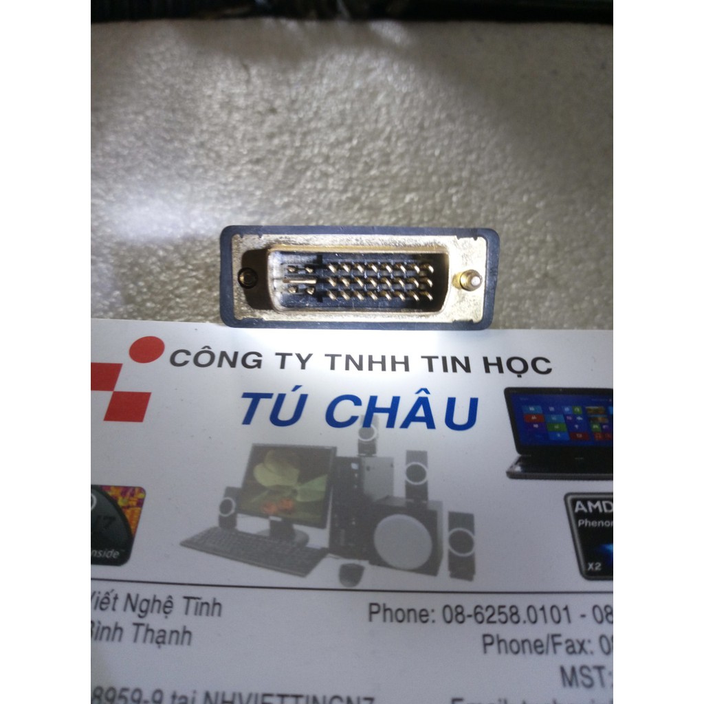 Đầu đổi HDMI (Đực) ra  DVI + 5  ( Chân 24 + 5 Đực), đoạn ngắn