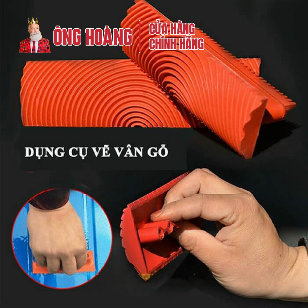 Dụng cụ tạo vân gỗ, cọ sơn giả gỗ, con lăn tạo vân nhanh chóng