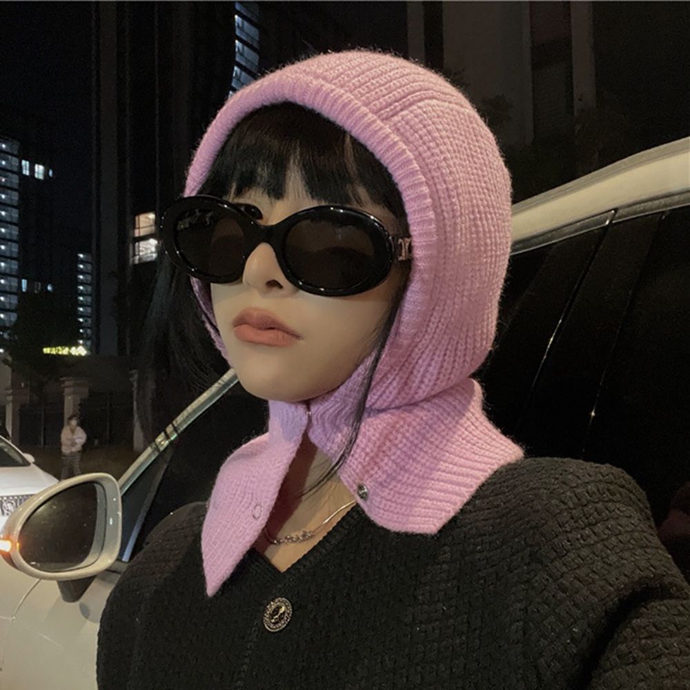 Mũ beanie đan len chống gió nhiều màu sắc thời trang mùa đông dễ thương cho nữ