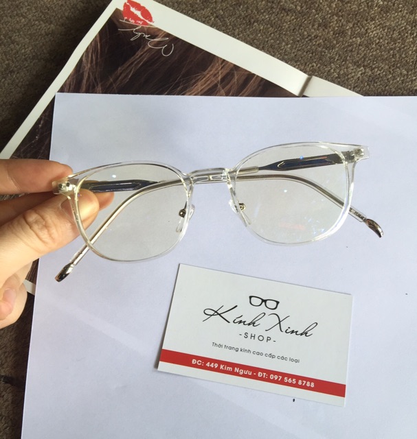Kính gọng Mắt vuông Kim loại KOREA - GouKorea1
