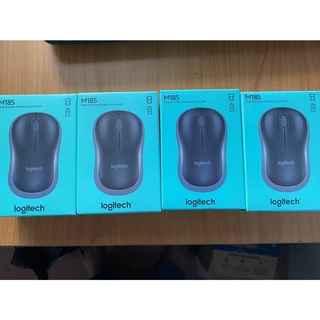 Chuột không dây Logitech M185 (USB/Xám đen)