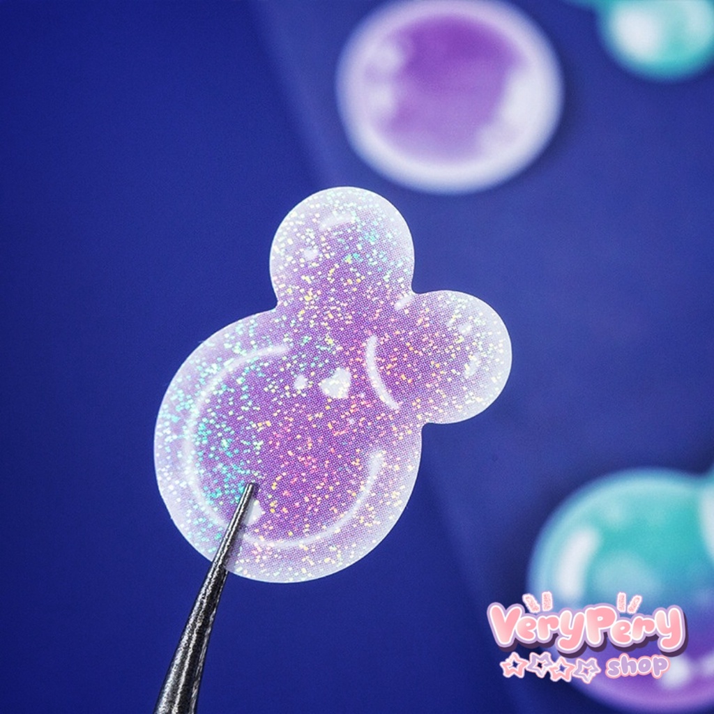 Cuộn Sticker Bong Bóng Chấm Tròn Nhiều Màu Sắc Decor Toploader, Sổ Tay