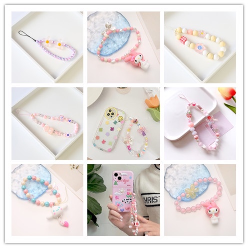 Dây Đeo Điện Thoại Bằng Acrylic Chống Thất Lạc Họa Tiết Hoạt Hình Nhiều Màu Dễ Thương 2022