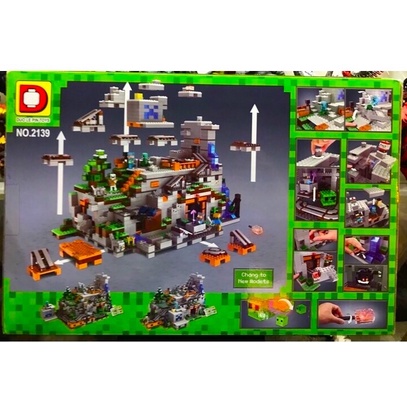 Lego Xếp Hình Minecraft Hang Động Trên Núi Mã : 2139