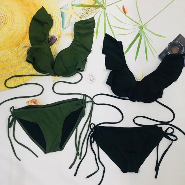 Set bikini áo gọng bèo cánh tiên, quần chip sexy