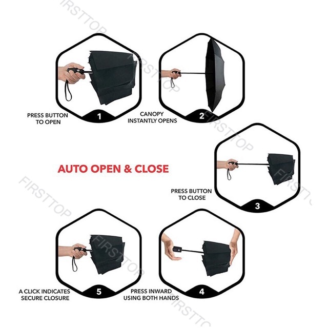 Dù Gấp Hai Chiều Có Nút Nhấn Dành Cho Mercedes, Lexus ,Audi ,BMW, Mazda ,Hyundai,Honda,Toyota,Ford,Kia