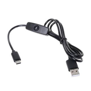 Dây Cáp Sạc Usb Type C Có Công Tắc Cho Raspberry Pi 4