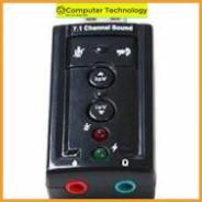 Usb soud 7.1 chuyển đổi usb ra chân tai nghe,loa Tương thích với USB 2.0. bảo hành 3 tháng