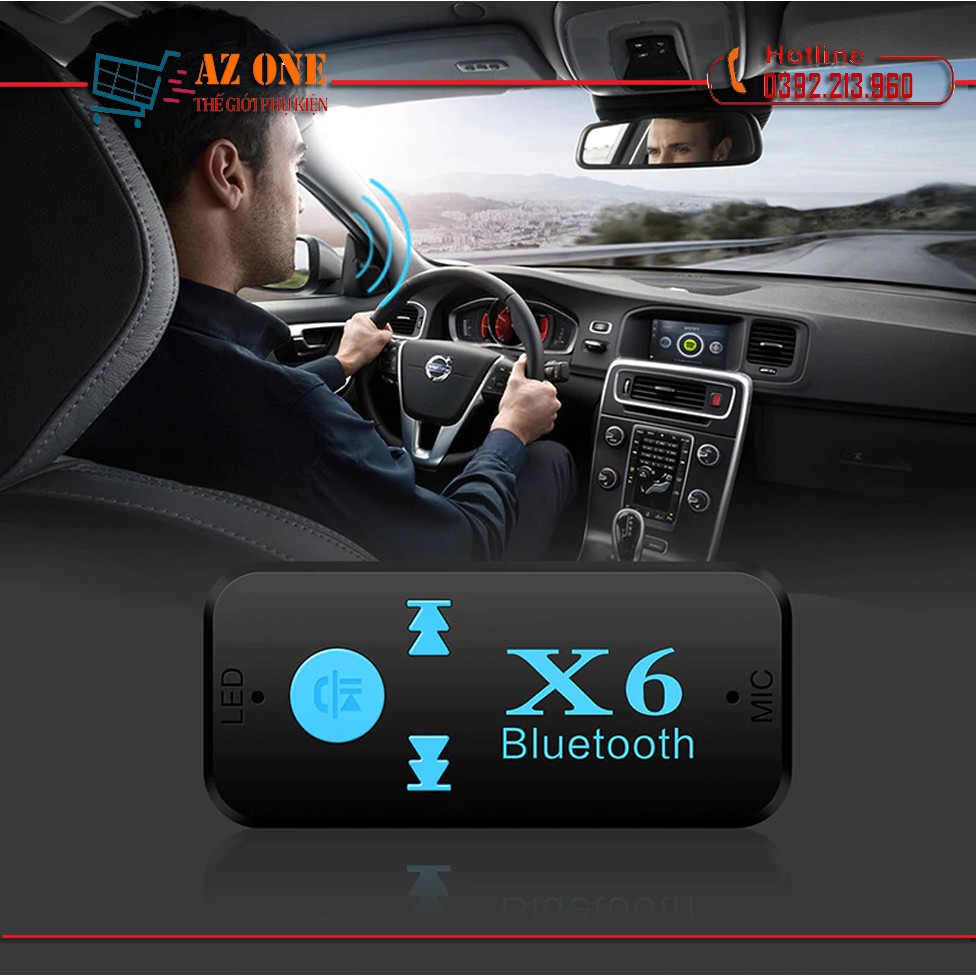 Bộ Kết Nối Âm Thanh Xe Ô Tô Bluetooth Car X6