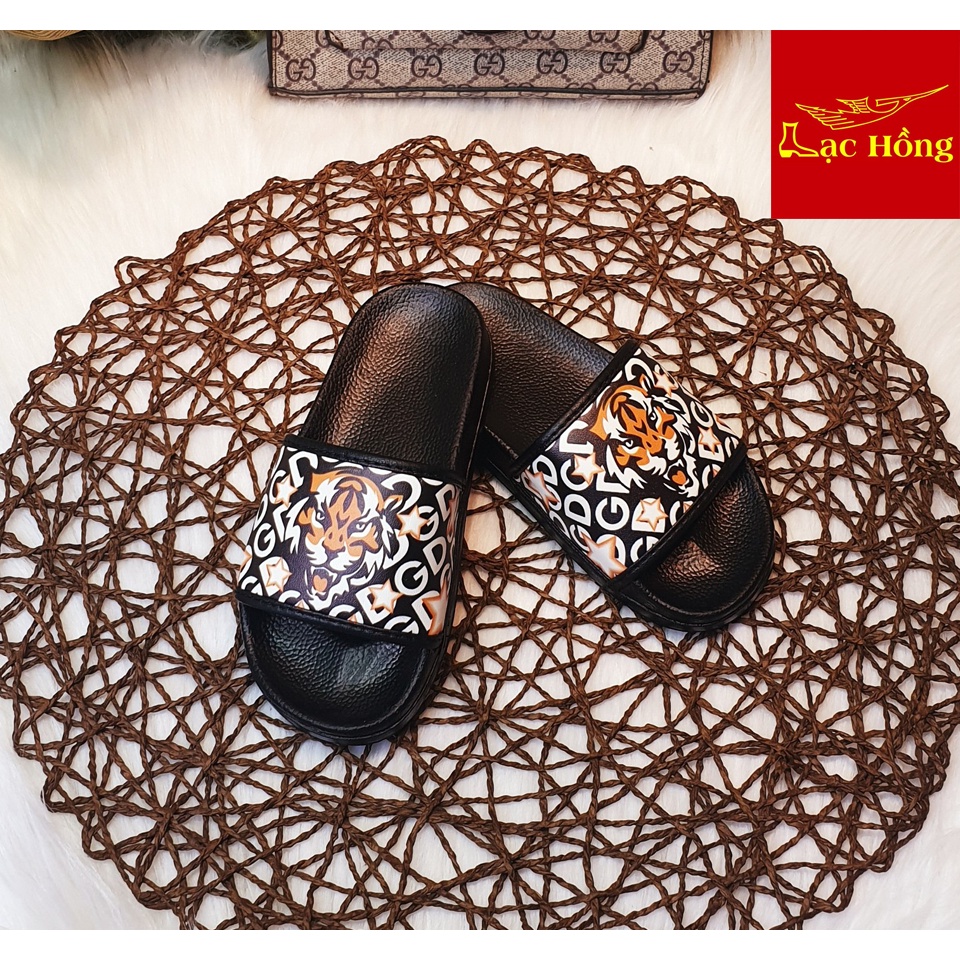Dép trẻ em quai ngang in hình Tiger Lạc Hồng