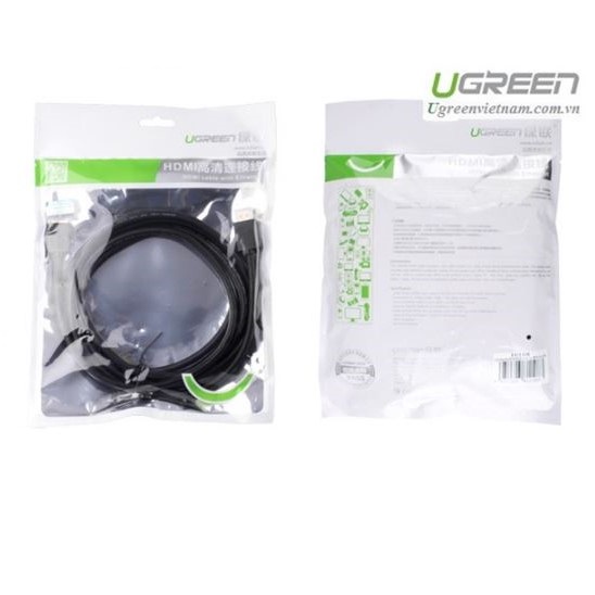 Dây cáp HDMI 2.0 Ugreen tròn dẻo, mạ vàng, chống đứt, 1080x1920p