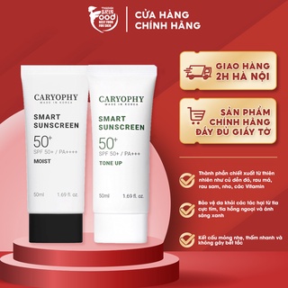 Kem Chống Nắng Đa Chức Năng Dưỡng Ẩm, Hỗ Trợ Ngừa Mụn Caryophy Smart Sunscreen Tone Up SPF50+/Pa+++ 50ml