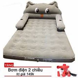 Giường hơi hình thú cao cấp TẶNG KÈM BƠM ĐIỆN 2 CHIỀU