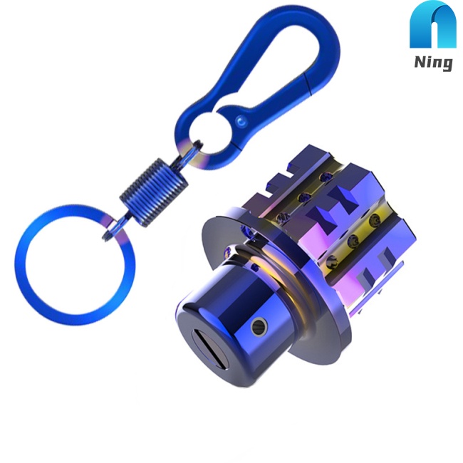 Bộ móc chìa khóa bằng titan cao cấp kèm phụ kiện chuyên dụng