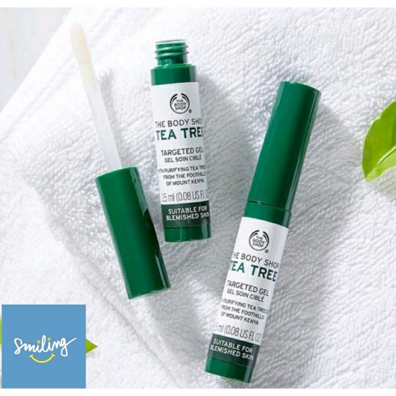 Gel chấm mụn làm mờ vết thâm The Body Shop Tea Tree targeted gel 2.5ml