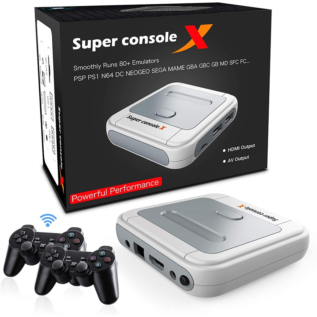 Máy Chơi Game Điện Tử Cao Cấp Super Console X - Tích hợp 33.000+ trò chơi - Máy chơi game không dây