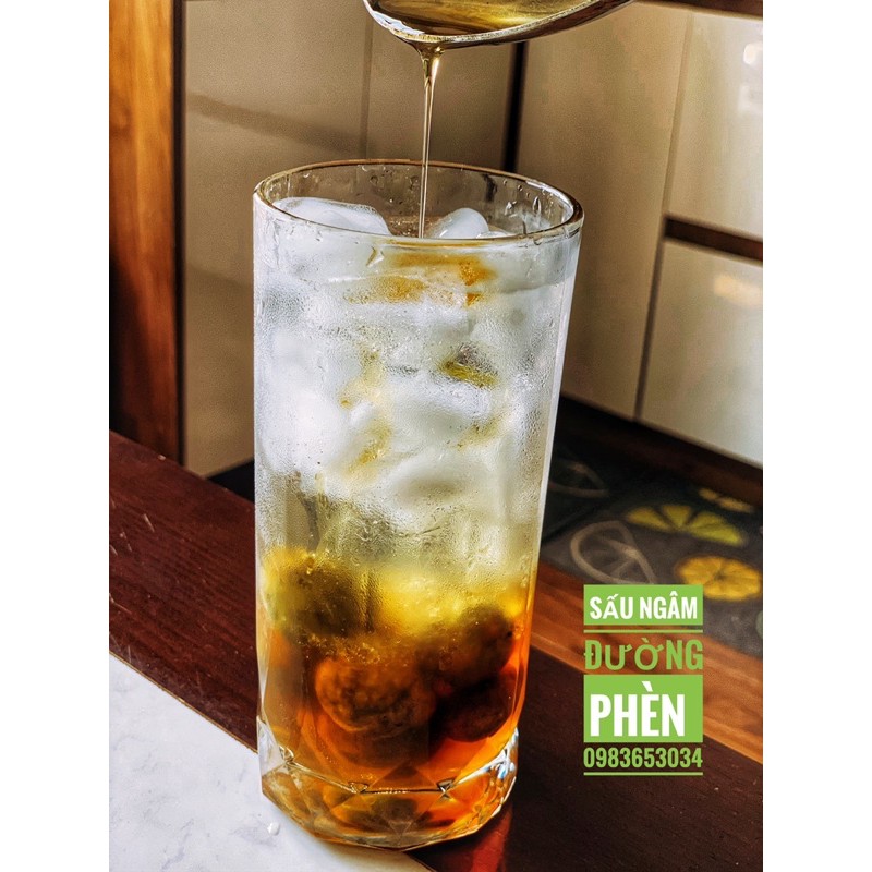 Sấu ngâm đường  (đường phèn, gừng mán)
