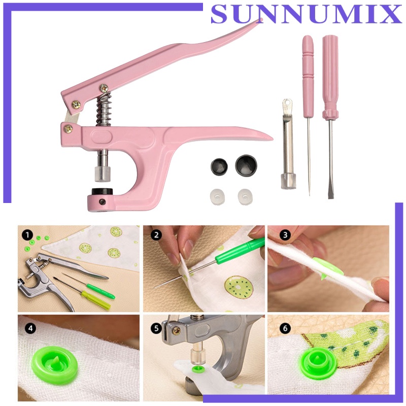 [SUNNIMIX]Snap Fastener Pliers Snaps Installation Hand Tools Crafting Bibs Fastening Replacing