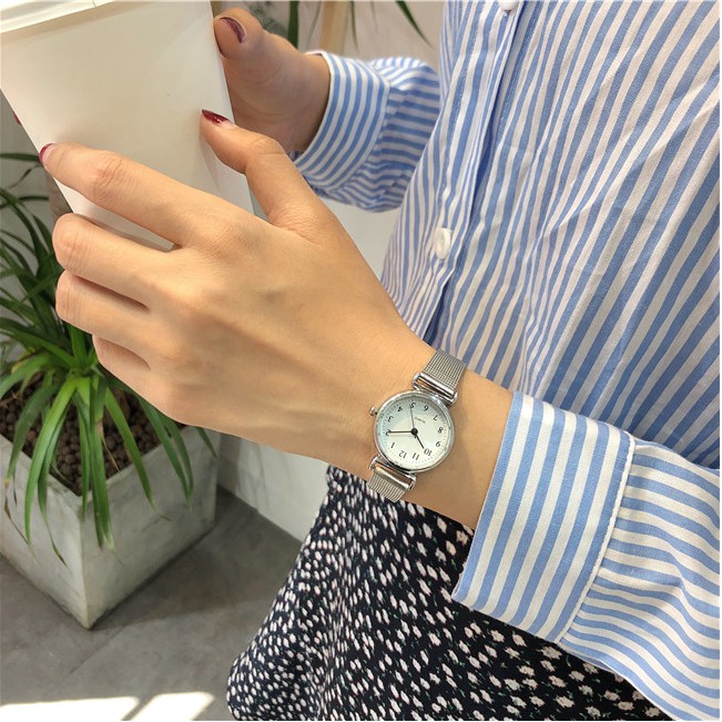 (HOT 2019) Đồng hồ nữ chính hãng thời trang cao cấp dây thép lụa sang trọng SKMEI SKW001 - Arman Watches