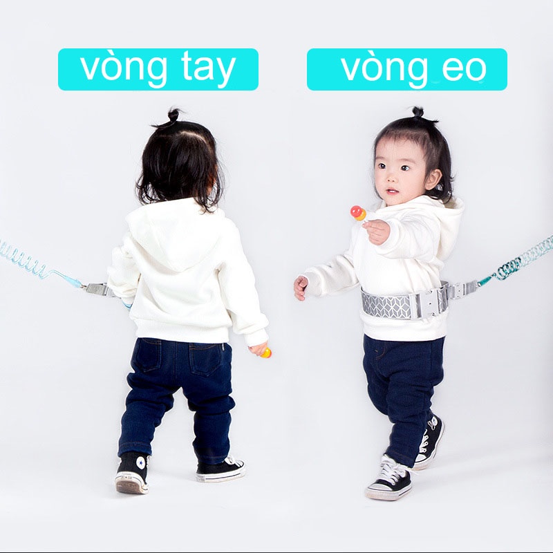 Đai Chống Đi Lạc Bảo Vệ, Thả Lỏng 2 Tay Bé An Toàn Tiện Dụng , Đeo Thắt Lưng Mềm Mại, Dắt Bé Dạo Phố Thoải Mái
