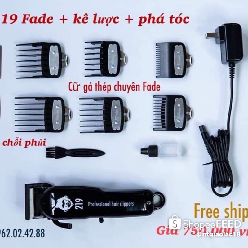 Tông đơ cắt tóc chuyên nghiệp NT219- Tườngbarber