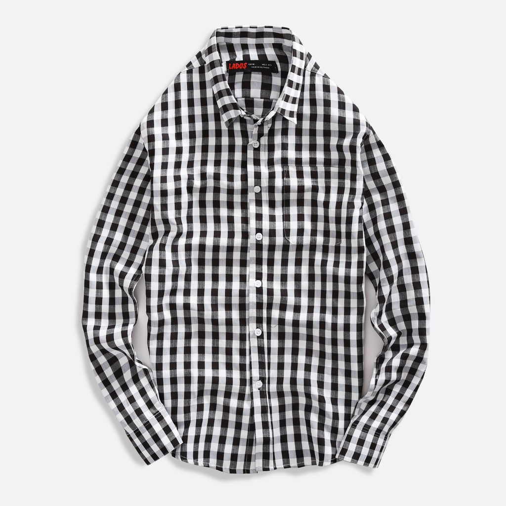 Áo sơ mi nam caro tay dài , chất mềm mại Lados - 8058 , form đẹp | BigBuy360 - bigbuy360.vn