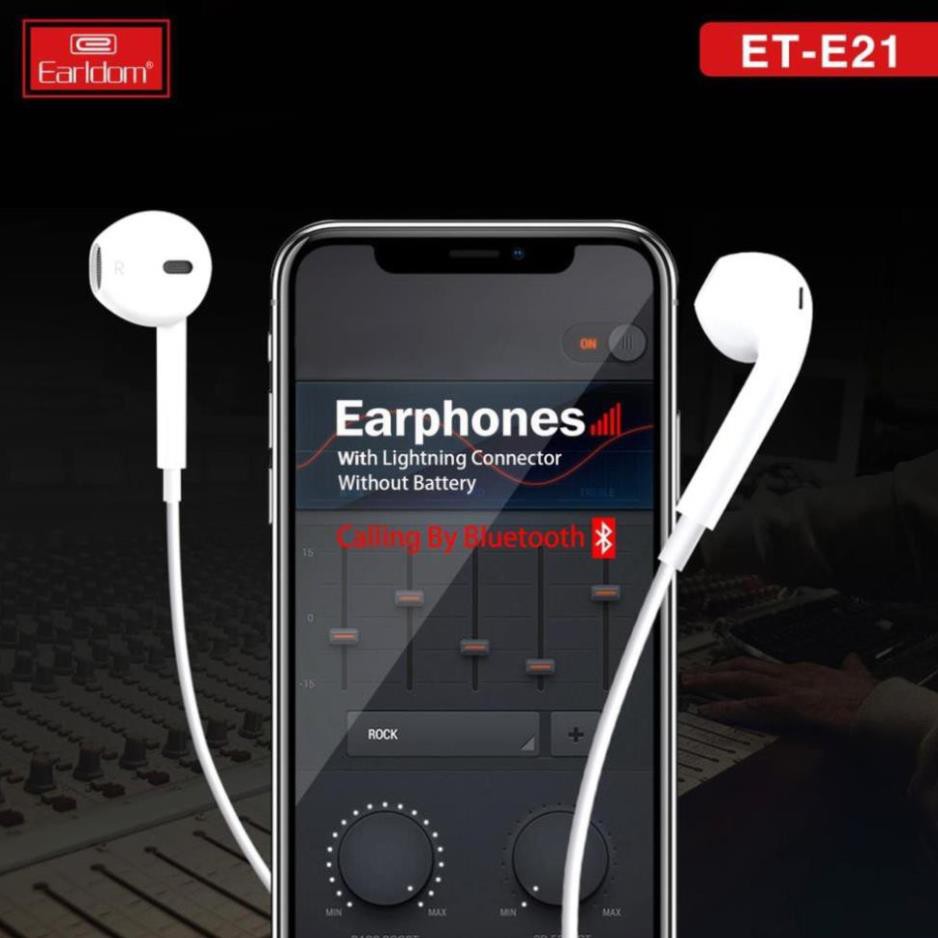 Tai Nghe Bluetooth iphone Earldom E21 Cho Các Dòng Máy Iphone 7/8/X/11 - BH Lỗi 1 Đổi 1