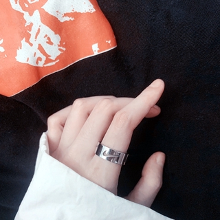 Nhẫn Hở Bằng Thép Không Gỉ Phong Cách Hip Hop