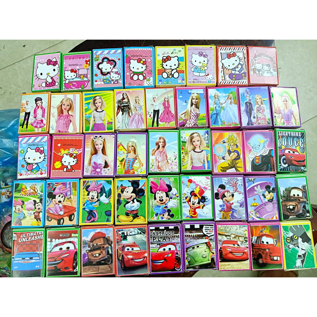 Bộ bài hoạt hình in hình mini nhiều mẫu 54 lá in hình anime manga dễ thương siêu độc đáo