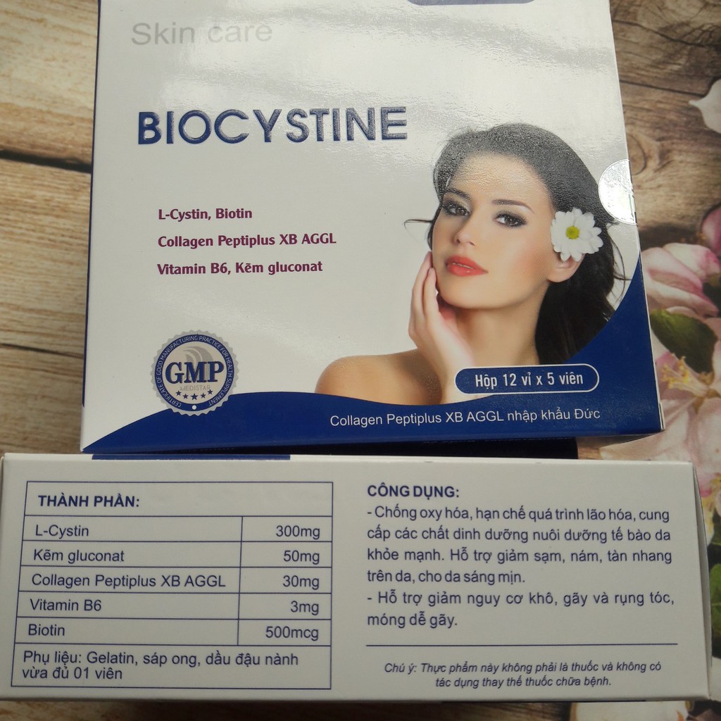 Viên Uống BIOCYSTINE ⚜️FREESHIP⚜️ Làm đẹp da, chống lão hoá