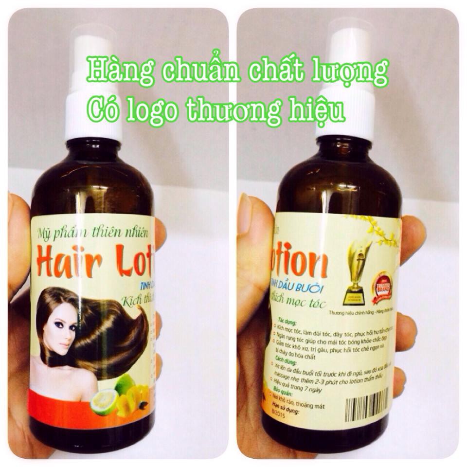 ( CHÍNH HÃNG ) Tinh dầu bưởi Kích thích mọc tóc Hair Lotion 100ml Trị rụng tóc Dưỡng mềm mượt | Thế Giới Skin Care