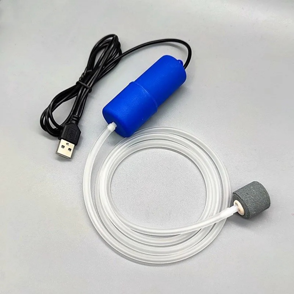 Máy Sủi Oxy Mini Kết Nối USB - Sục Khí Oxi Cho Bể Cá Cảnh Siêu Êm Và Nhẹ [SỦI USB]