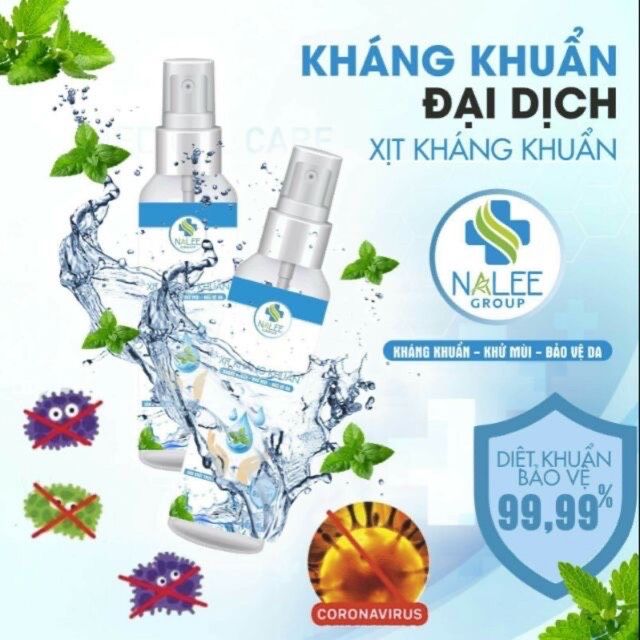 Xịt Kháng Khuẩn Nalee_group được Sản xuất vì sức khoẻ cộng đồng