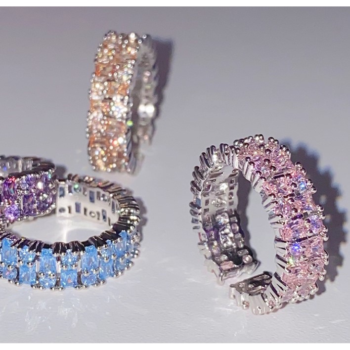 CHÍNH HÃNG NHẪN RAINBOW TWINKLE BLING PASIÓN BTS, NCT, EUNWOO