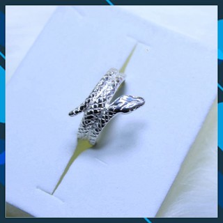 [Cam kết bạc chuẩn] Nhẫn bạc nữ đẹp, nhẫn hình rắn quấn quanh KBJ56