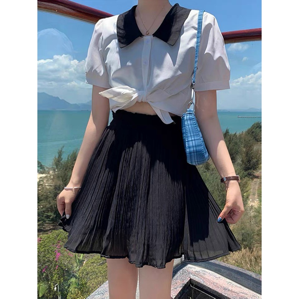 Chân váy voan xòe xinh xẻo lưng thun C016 | BigBuy360 - bigbuy360.vn