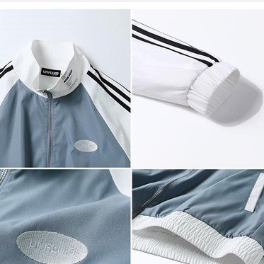 Áo Khoác Bóng Chày Cổ Đứng Dáng Rộng Phong Cách Hàn Quốc Cho Nam Giới