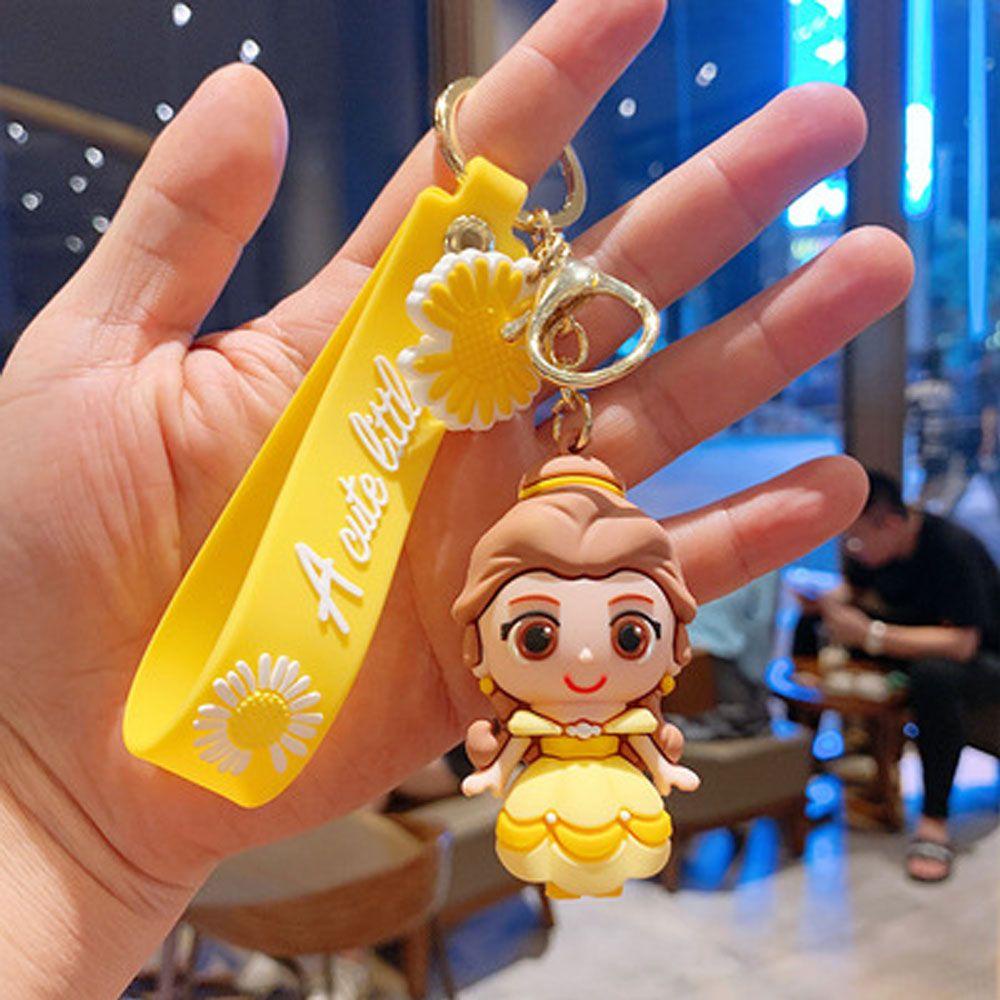 JUNE Móc Khóa Xe Hơi Hình Búp Bê Nhiều Màu Thời Trang