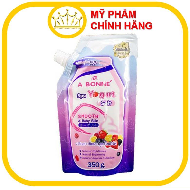 Muối Tắm Sữa Chua Tẩy Tế Bào Chết A Bonne Spa Yogurt Salt Thái Lan 350gr