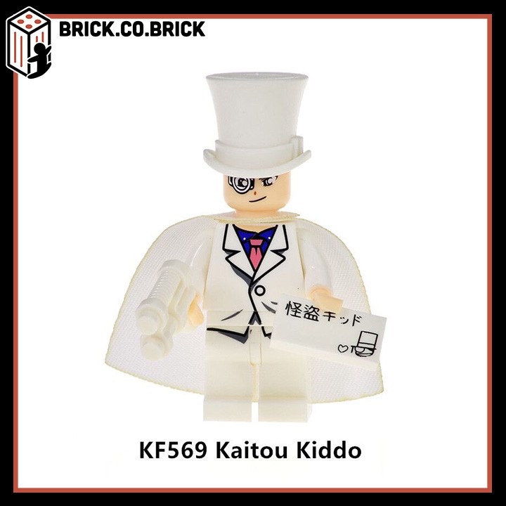 KF569  - Nhân vật siêu đạo chích Kaitou Kiddo trong truyện Thám tử lừng danh Conan - Mô hình Đồ chơi Mini Non Lego