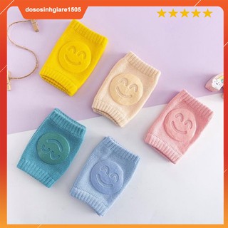 Set 3 đôi Vớ bao gối tập bò/ Tất Tập Bò mẫu mặt cười Chống Trượt, Bảo Vệ Đầu Gối Cho Bé (hàng loại dày)